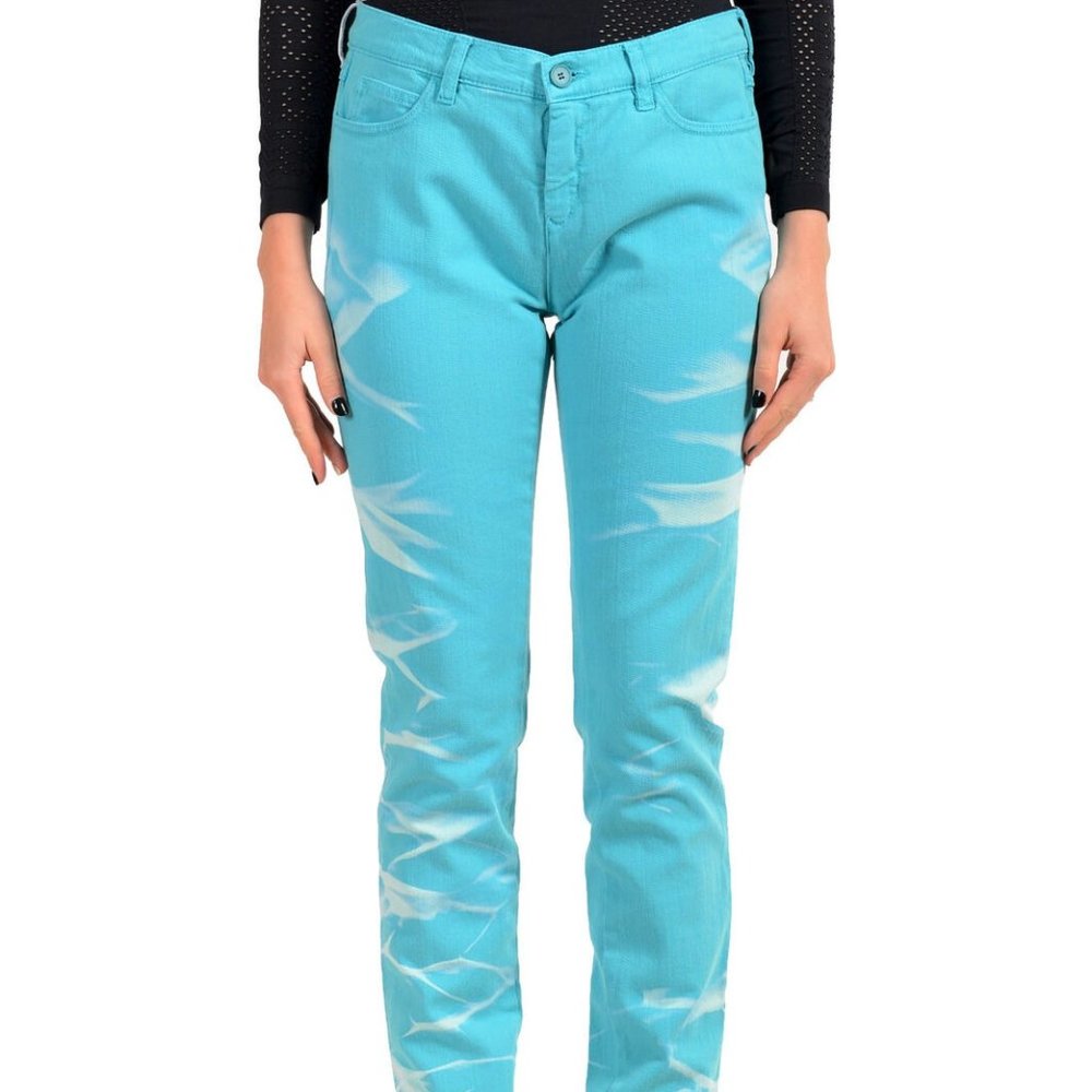Maison Margiela MM6 Women's Blue Slim Jeans US 28 IT 42